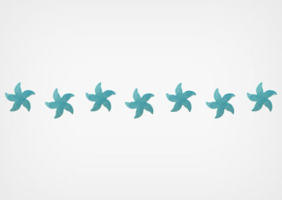 Spotted Starfish – Step Markers – Aqua – 24×3
