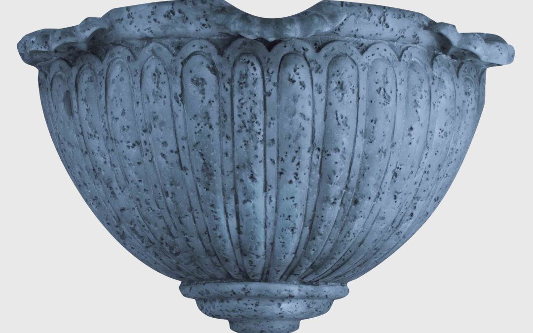 Scalloped Sconce-Blue