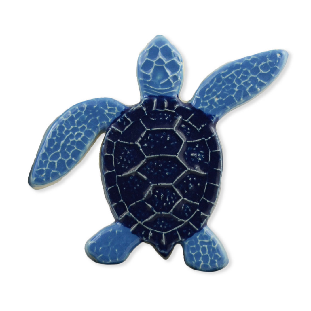 Turtle Right Up – Blue – 5×5